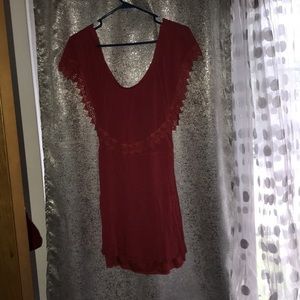 Coral summer dress